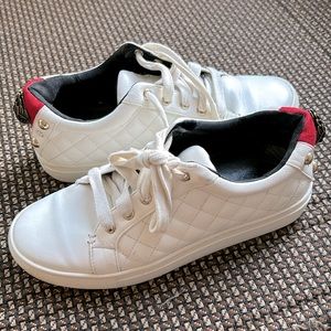 Kurt Geiger London white leather sneakers